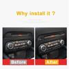 For Mazda CX-5 CX5 2017 2018    Accessories Car Middle CD Console Dashboard Trim Sticker Frame Cover Interior