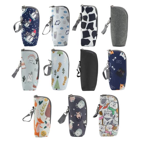 Сумка-термос для детской бутылочки, портативный подогреватель для бутылочек для кормления, термо-сумка для переноски детской бутылочки с ремешком, сохраняет бутылочки теплыми для ежедневных прогулок, путешествий