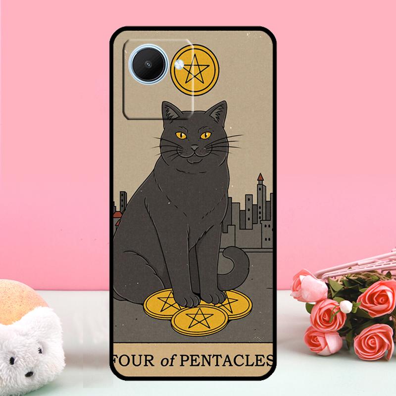 Cats Tarot Witchcraft For Realme C55 C71 C53 C67 C75 C61 C33 C63 C51 C65 10 11 12 13 14 15 Pro Plus GT7 Pro Case