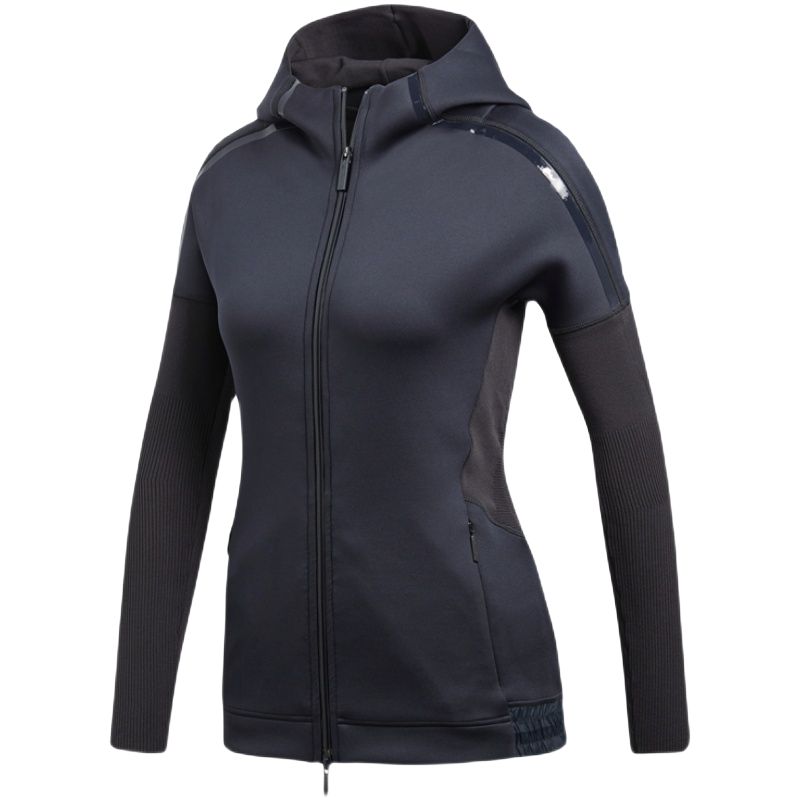Adidas Stella McCartney Active Series Women Slim Fit Hooded Sports Jacket Navy Blue CG0844