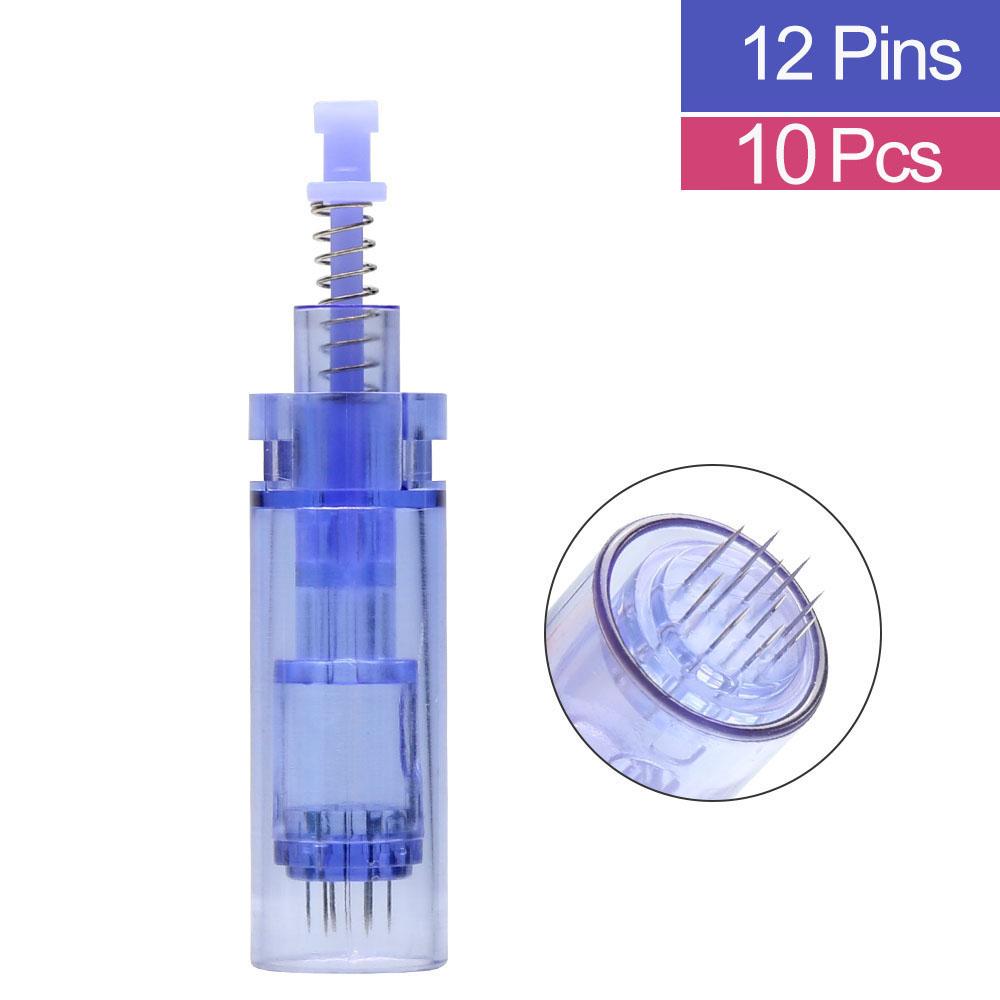10Pcs Bayonet Port Replaceable Needle Cartridges Kit Derma Pen Electric Microneedle Replace Disposable Needles For Dr.pen A1