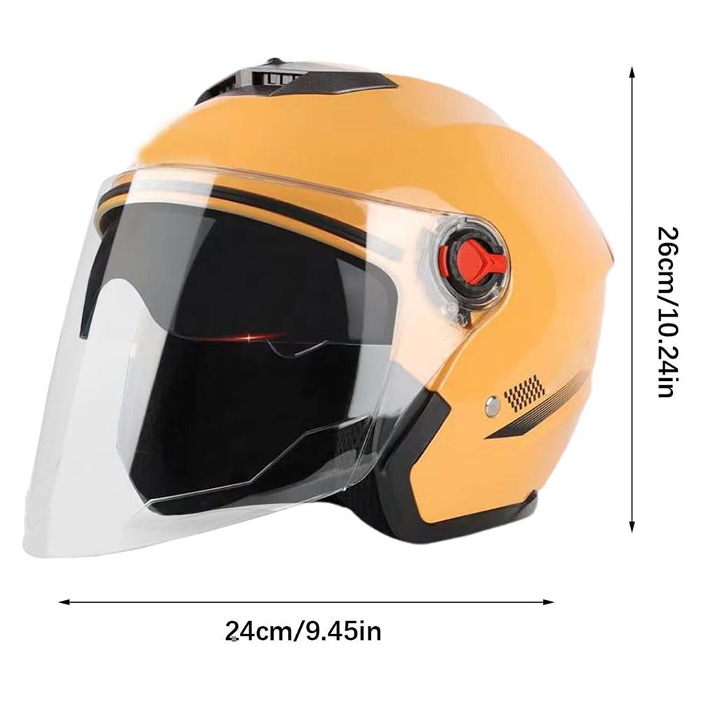 Шлем для электроскутера, открытый шлем для мотоцикла на все времена года с солнцезащитным козырьком, полуоткрытый шлем для взрослых, женщин и мужчин, мотоэкипировка