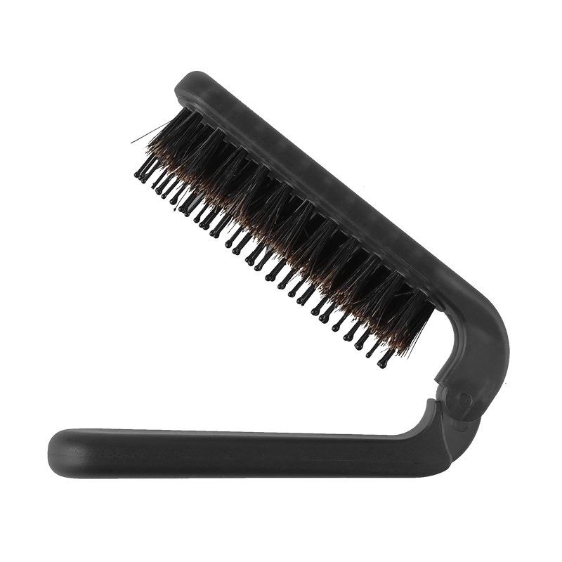 Bristle hair folding comb portable anti-static fluffy bristle comb massage comb men's ribs comb