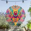 10 Inch Metal Wind Spinner with 360 Rotating Hook Peacock Design for Outdoor Garden Patio Balcony Decor No Batteries Needed Gift