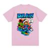 Футболка Drain Band Merchandise из хлопка, идентичная той, что на сайте, винтажная футболка с коротким рукавом.