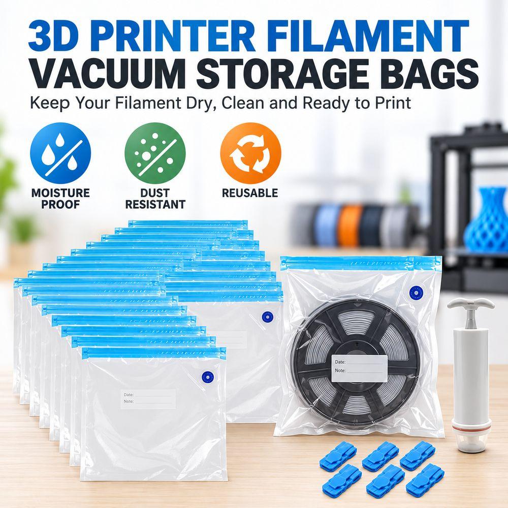 Reusable 3D Printing Material Bags 3D Filament Storage  Printer Material Organization