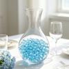 Clear Flat Glass Marble For Vase Aquarium Pebbles Vase Filler Bead Smooth Round Glass Spheres 8 Mm for Craft Work and Home Styling,No-Hole Glass for