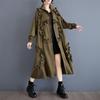 Long Sleeve Oversized Vintage Casual Loose Autumn Spring Trench Coat for Women Outerwear