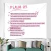 Pink Christian Tapestry Aesthetic Bible Verses Tapestries Wall Hanging Pink Wall Art for Teen Girls & Women Wall Tapestry for Bedroom Dorm Decor for
