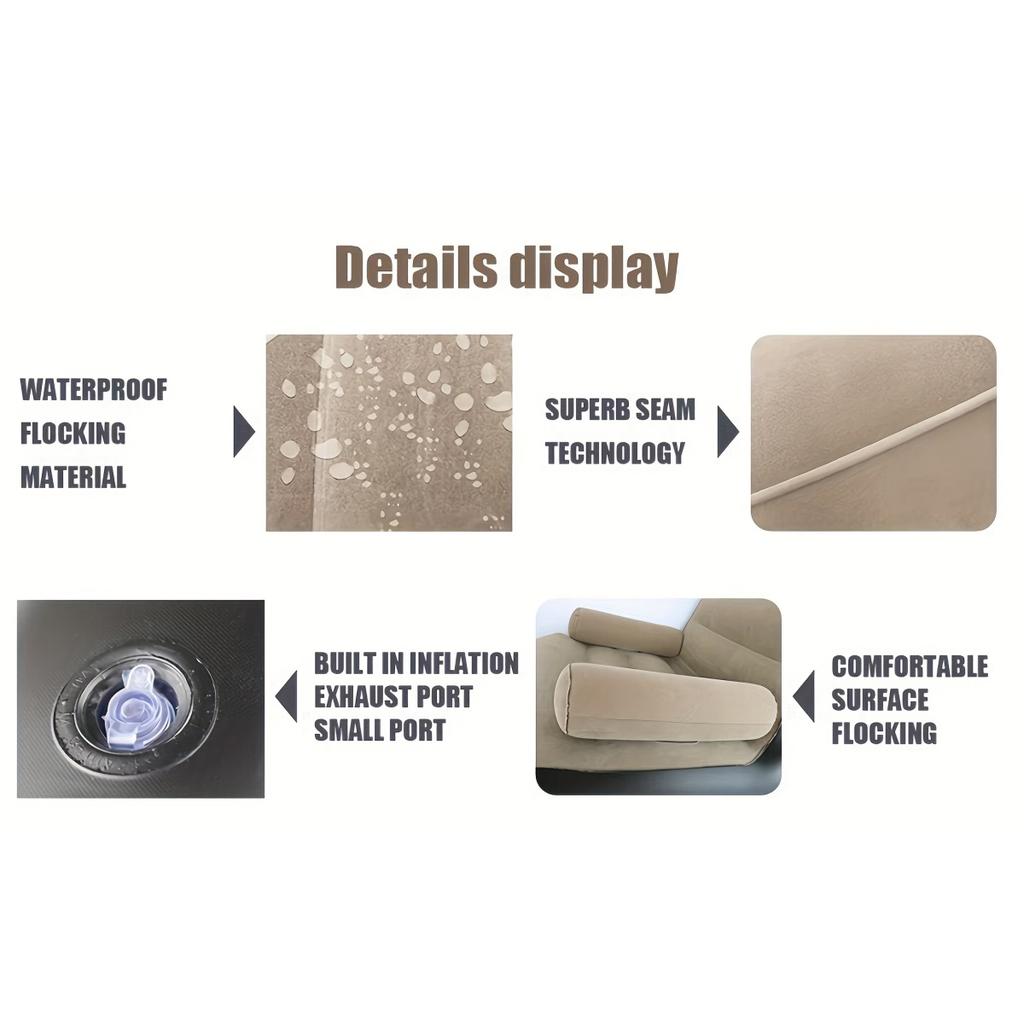 1 шт. S-образный надувной диван для ленивого песка в поисках искусственного человека, инженерная кровать для отдыха, портативный шезлонг