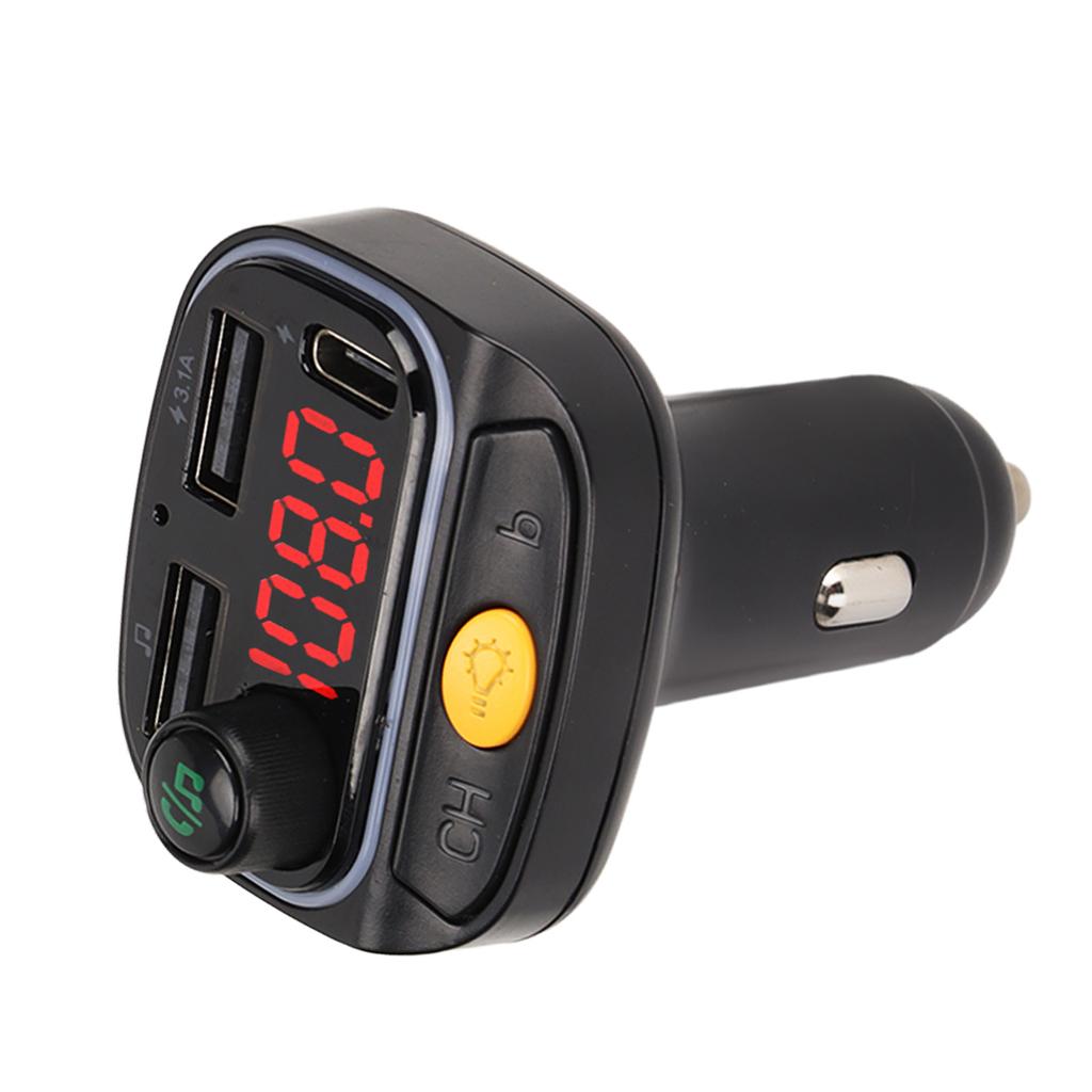 C15 Car Bluetooth FM Transmitter Radio Receiver MP3 Player Handsfree Call with Dual USB Charging