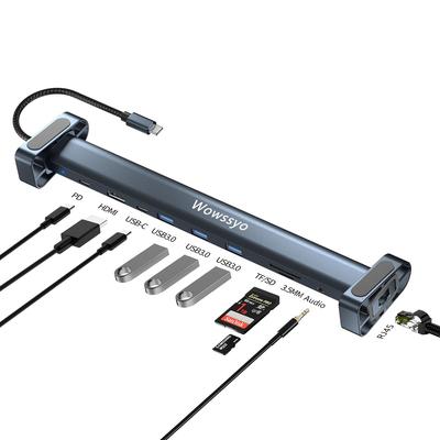 Высокопроизводительный USB C хаб Тип C хаб Док-станция Адаптер для преобразования x USB Совместимый с устройствами MacBook Pro C [Версия 2024] 10-в-1 [4K