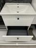 Rietti Bathroom Vanity with Lamellae Panel, Sink, Faucet & Siphon Kit