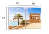Стеклянная защитная панель для плиты 2x40x52 Пальмы