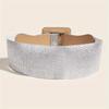 Punk Style Waist Strap Wide Decoration Belt Exquisite Stretch Waistband  for Women