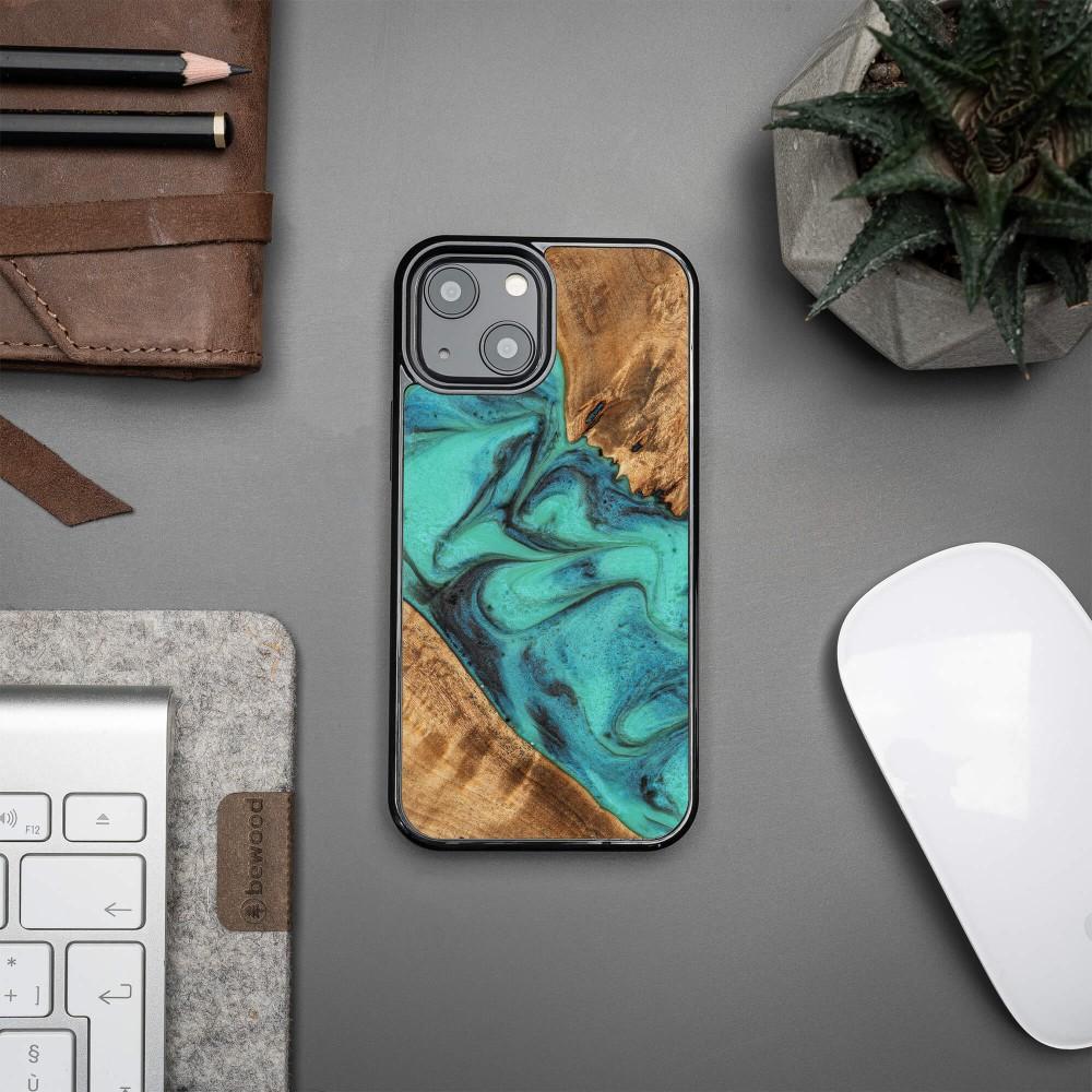 Bewood Unique case for iPhone 13 Mini - Turquoise