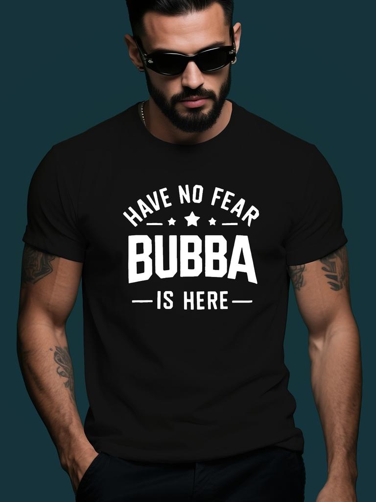 BUBBA Trendy Streetwear Summer Casual Round Neck Short Sl...