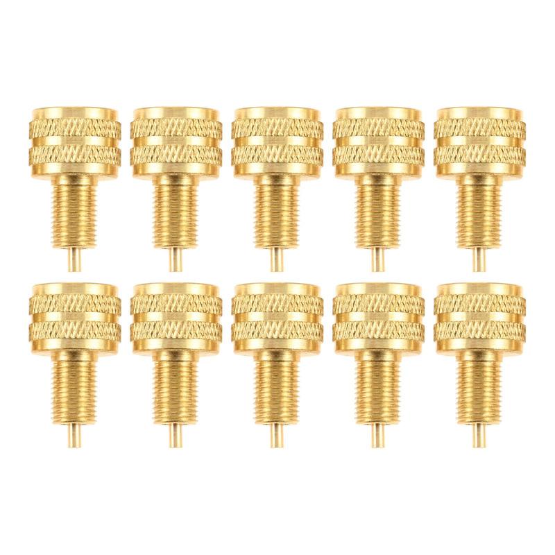 10PCS Brass Large Bore Tire Valve Stem Adapters External Tire Bore Valve Reducer Adapter Connector Good Performance 22mm Length
