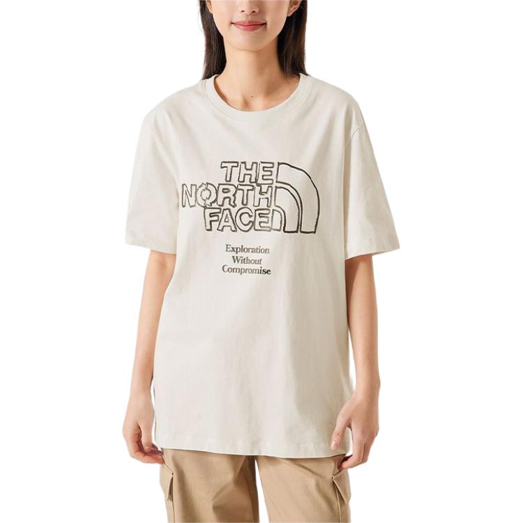 THE NORTH FACE T Shirt Unisex Ecru NF0A8AUX-QLI