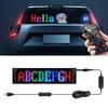 LED Pixel Panel Scrolling Advertising Car Rear Window Signs Flexible Addressable USB 5V Scrolling Text Animation Display