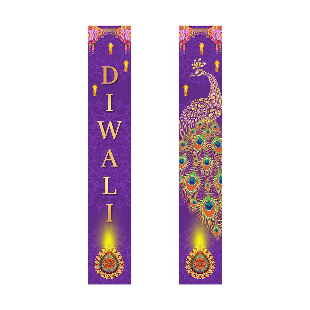 Украшение для вечеринки Дивали Куплеты Подвесные флажки Индийский Фестиваль Огней Украшение для вечеринки Дверные шторы