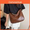 Dumpling Retro Crossbody Bag Stylish Square Bag Women Zipper Closure Use Casual