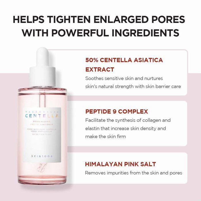 Ampoule - SKIN1004 - Madagascar Centella - 100ML - Pores dilatés - Peaux grasses - Hydratation