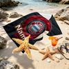 Custom Name Personalized FC Bayern Munchen Print Beach Towel, for Trip Camping Beach Party Home Decor, Birthday Gift for Family & Friends