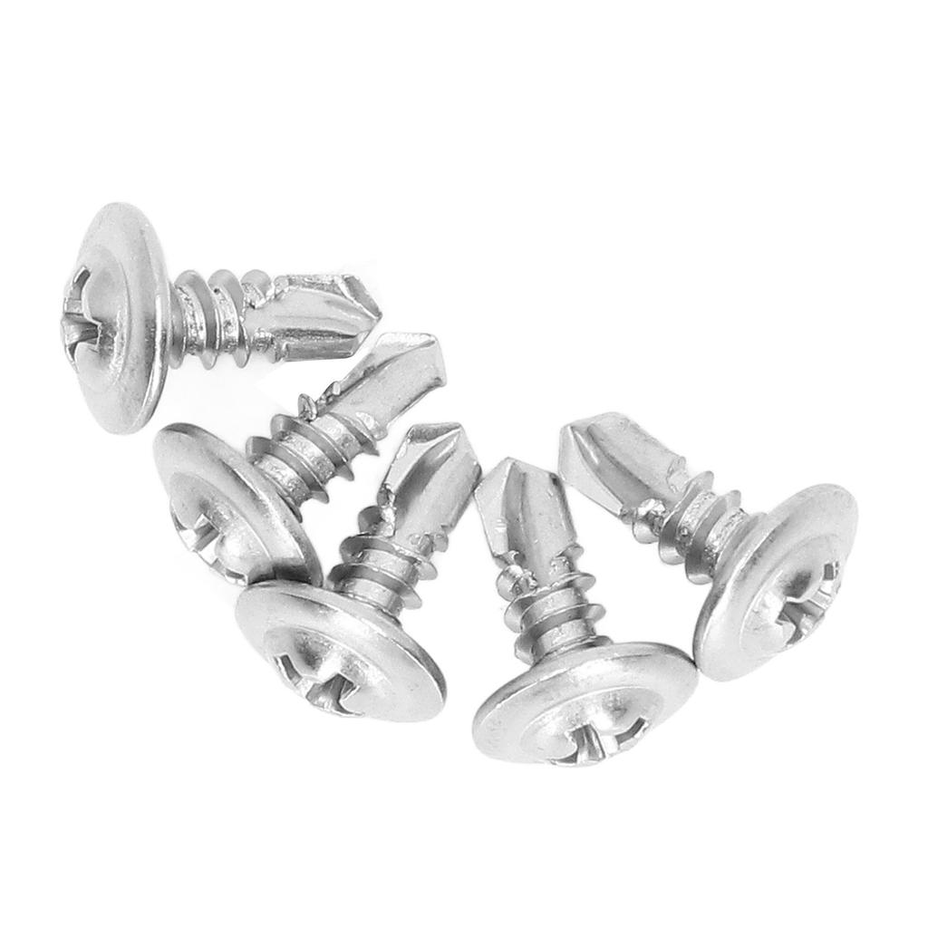 Саморезы из нержавеющей стали 410 с быстрой резьбой и круглой шайбовой головкой для машиностроительной промышленности