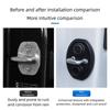 4Pcs Anti-Collision Car Door Lock Buckle Cover Silicone Shock Absorption Car Door Closing Shockproof Cushion Buffering Pad
