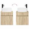 Bathroom Cabinet Set 4 pcs Sonoma Oak 103.5 x 15.5 x 70 cm