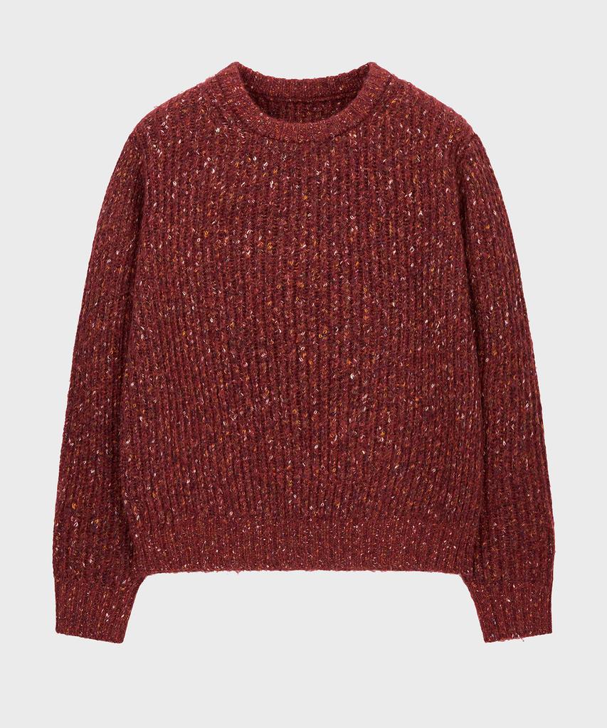NOIRER Wool Blend Nef Round Knit (Red)