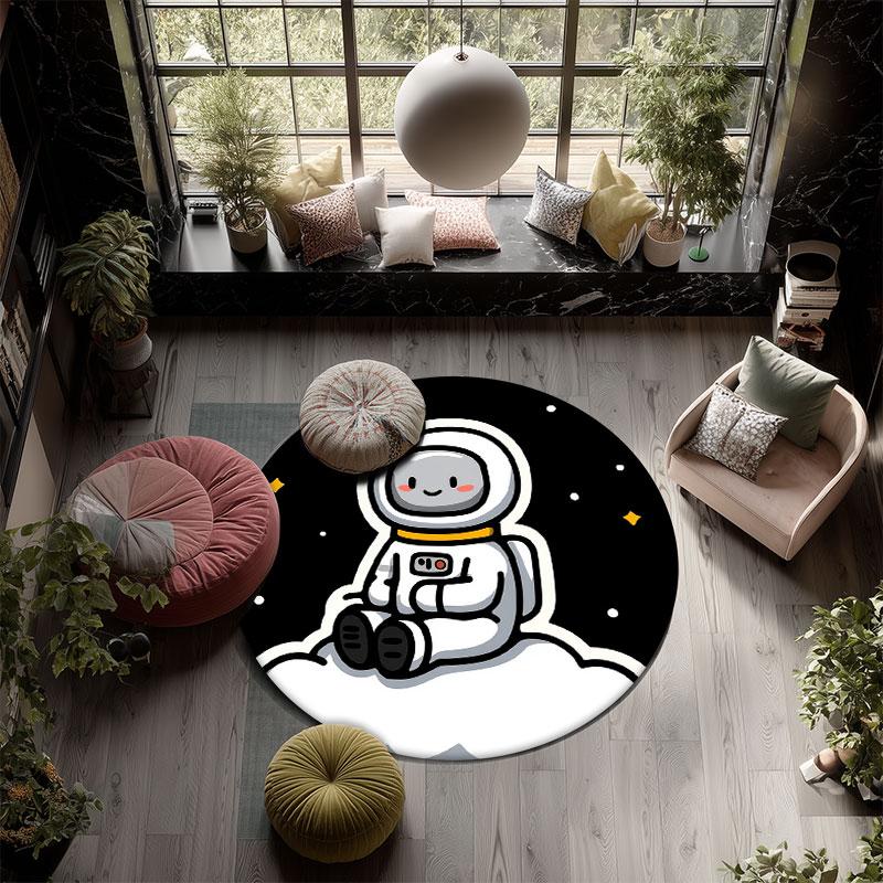 Cartoon pattern round rug,Carpet Rug for Living Room Bedroom Playroom ,Non-slip Floor Mat,Holiday Gifts and Birthday Gifts.