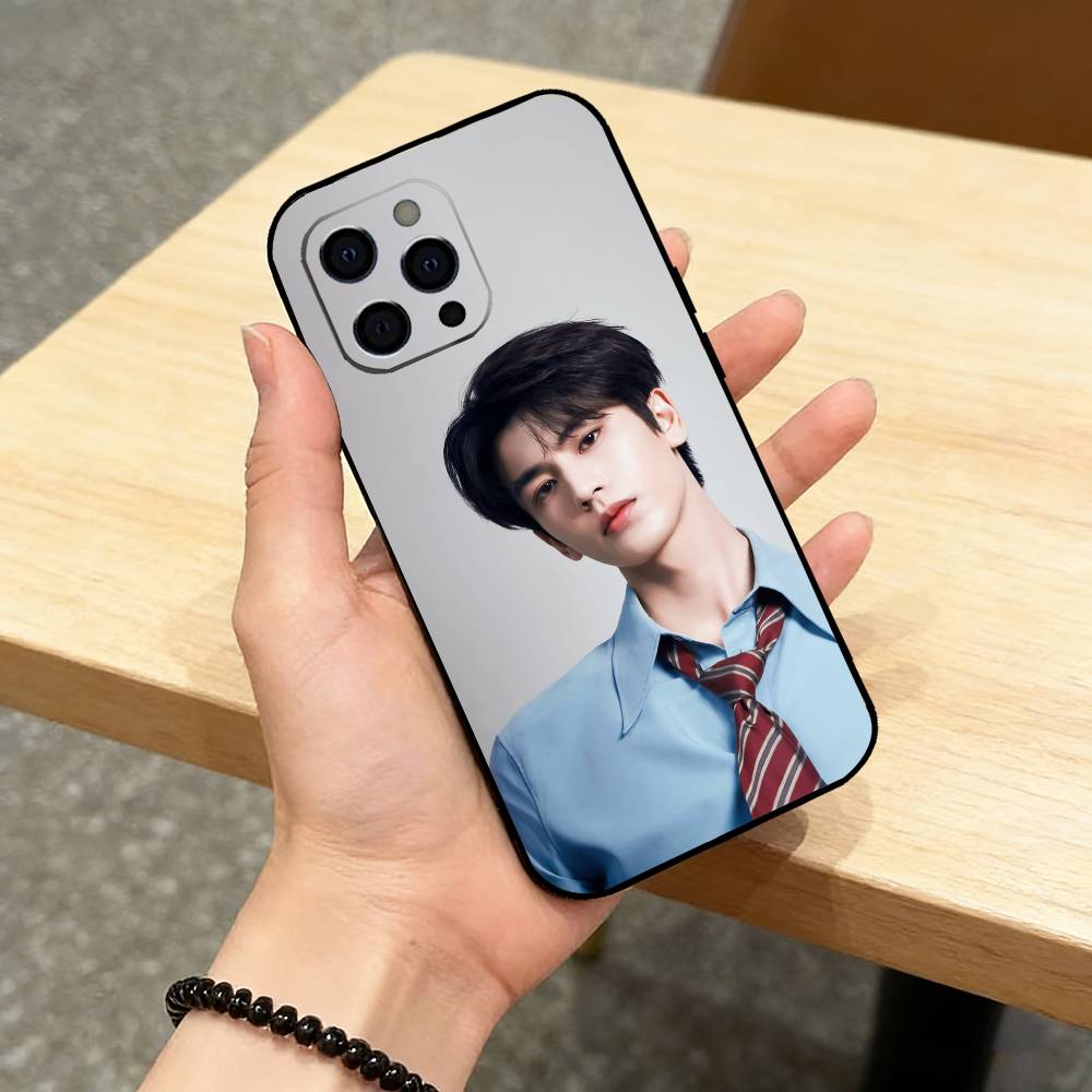 Красивый чехол для телефона Krien Zhang L-Linghe для iPhone 17,16,15,14,13,12,11 Plus,Pro Max,XS,Мягкий силиконовый черный чехол