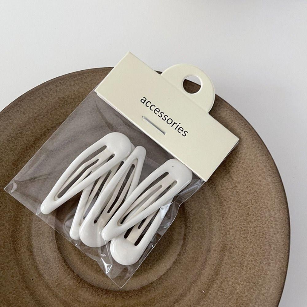 Barrettes Geometric Hair Clip Waterdrop Shape Hairpins Water Drop Duckbill Candy Color Hairpin