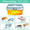 Box 80W Food Warmer Heater Lunch Boxes for Adults for Car/Truck Portable Food Heating Boxes 1.8L Container