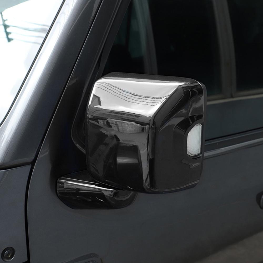 Автомобильное зеркало заднего вида, основа, декоративная крышка, наклейки, рамка для Jeep Wrangler JL Gladiator JT 2018-2023, экстерьер