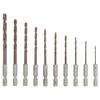 EARTH MAN Stainless Steel Drill Includes with Hex for Drilling Stainless General Light and Set (Set 1.5/2.0/2.5/3.0/3.2/3.5/4.0/4.5/5.0/6.0mm)