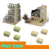 Заброшенные Разрушенные Здания MOC Военная База WW2 Наборы Строительных Блоков для Сборки Сцен Части Подарок для Фигурок Солдат Армии Игрушки Дети