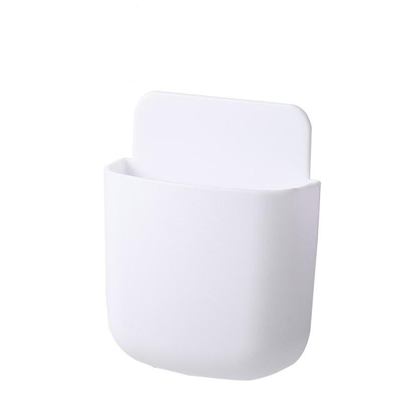 Wall Mounted Punch-free Storage Box Remote Control Mobile Phone Organizer Holder Stand Rack for Air Conditioner TV Box Shelf