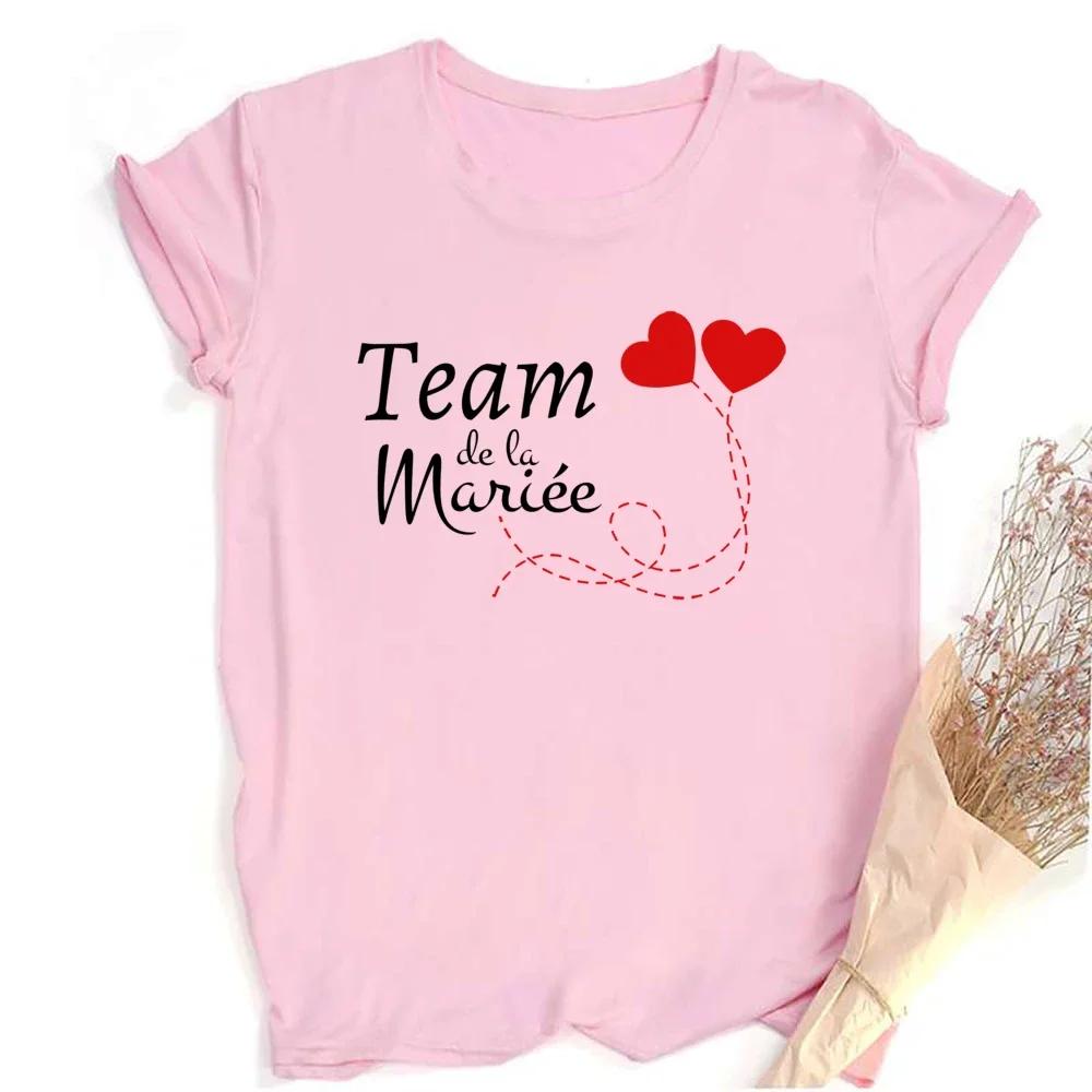 Футболка для девичника с принтом друга, футболка EVJF Team of The Bride, свадебная команда, топы для подружки невесты, одежда для подружки невесты