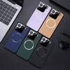 For Xiaomi 15 Pro Case Compatible with MagSafe PU Leather+TPU Phone Back Cover