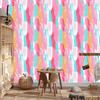 Brushstrokes wallpaper powder pink and white 50x1000