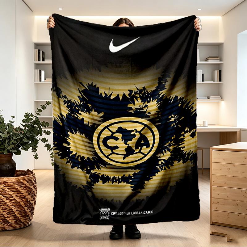 Club America Print Blanket - Soft & Comfortable, for Bedroom, Travel, Sofa, Home Decoration - Birthday Christmas Gift for Friend
