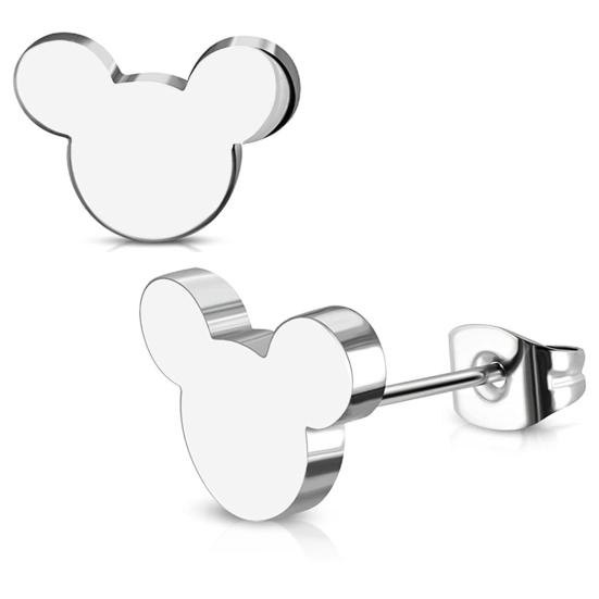 1 пара серег с мультяшными животными из нержавеющей стали, однотонные серьги на тему животных, подарок для влюбленных, титановые украшения