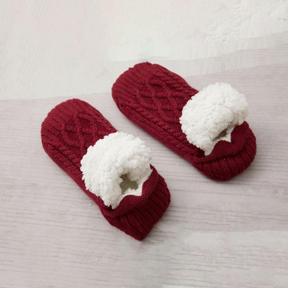 Нескользящие домашние носки Теплые носки Женские носки Коралловые флисовые носки Носки-тапочки Зимняя обувь-тапочки