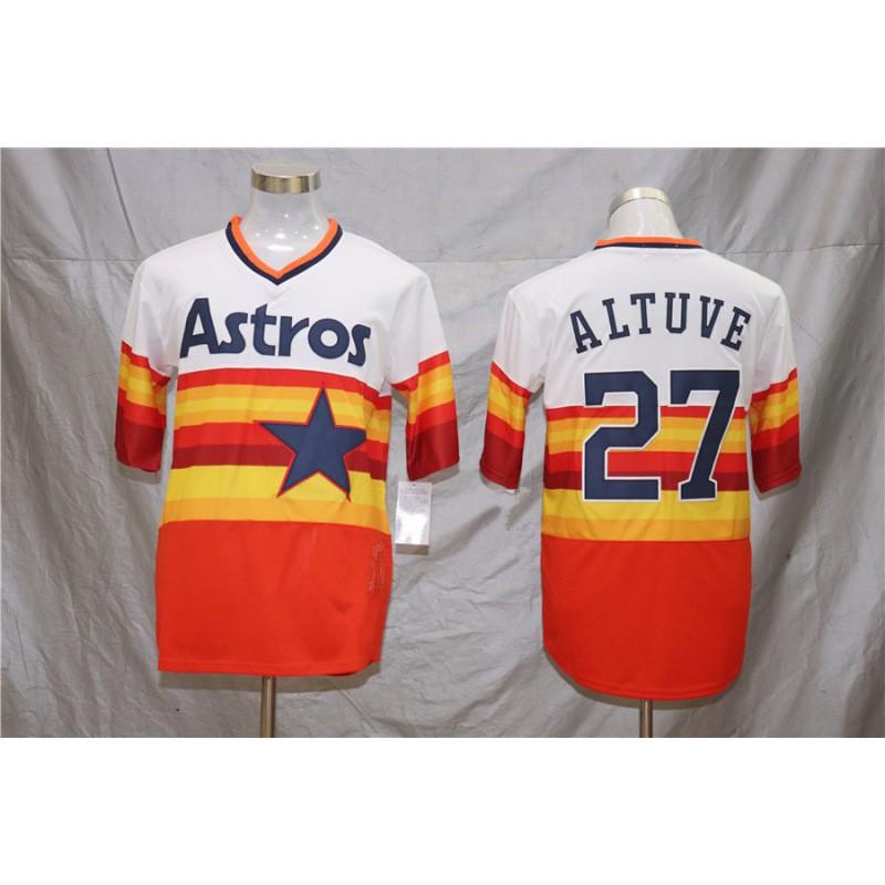 Мужская бейсбольная майка Houston Astros с вышивкой, фанатская версия, спортивная одежда Elite Performance, для игрового дня, повседневная одежда