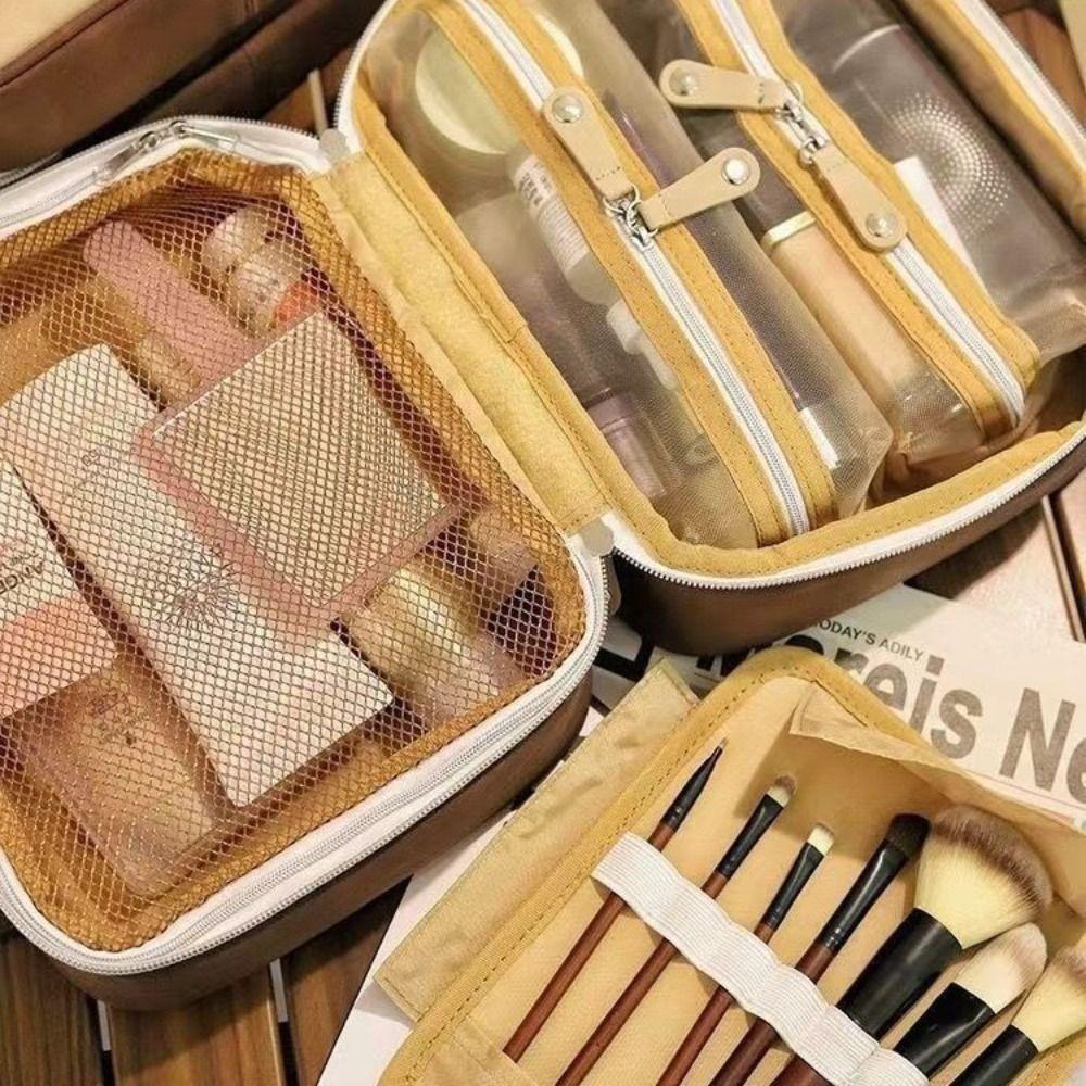 Korean Style Makeup Pouch Bag Toiletries Organizer Travel Wash Bag Cute Cat Cosmetic Bag Shopping