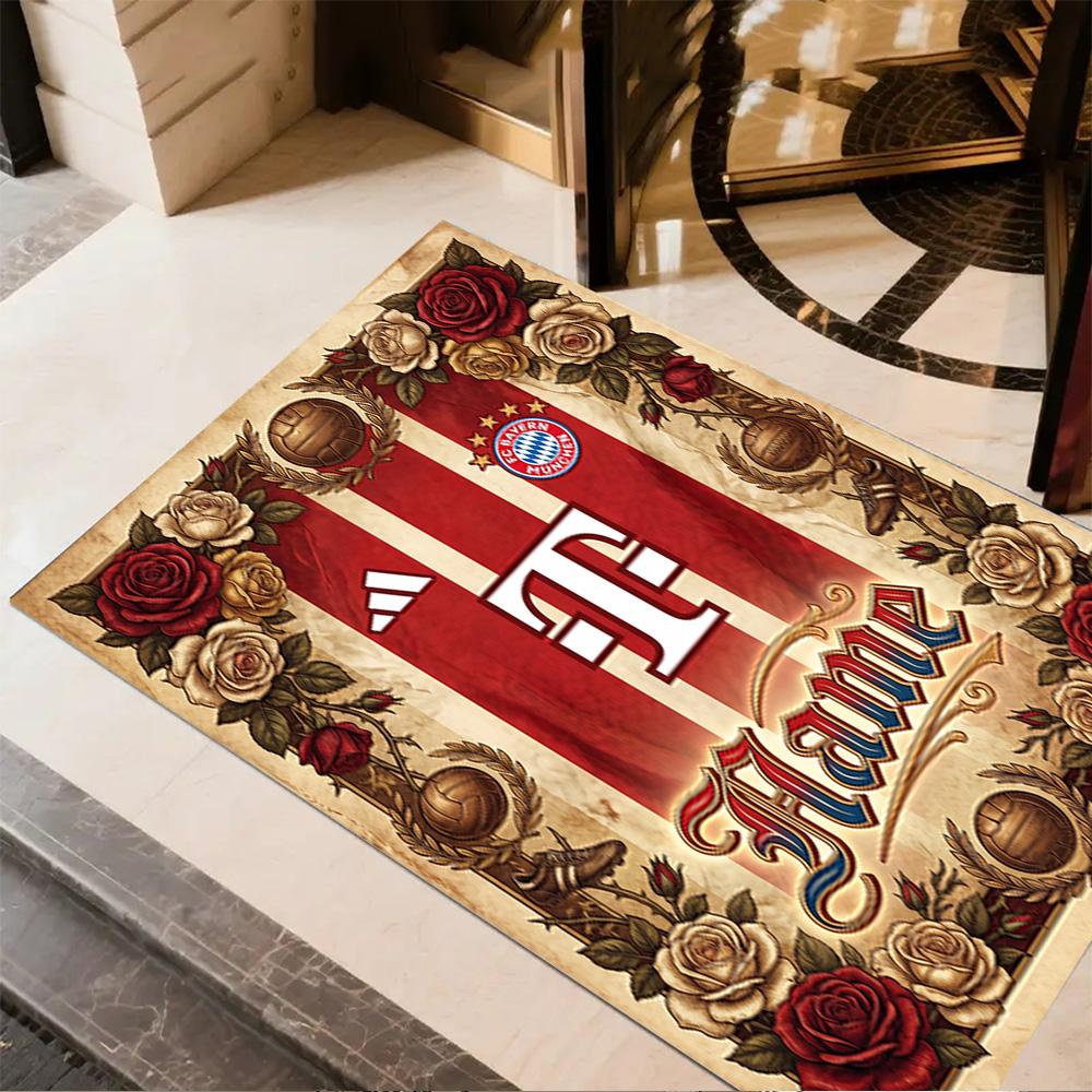 Bayern Munich Crest Artwork Floor Rug Office Rug Perfect for Bedrooms Study room Living Rooms Entryway Antislip Carpet Anime Office Decor