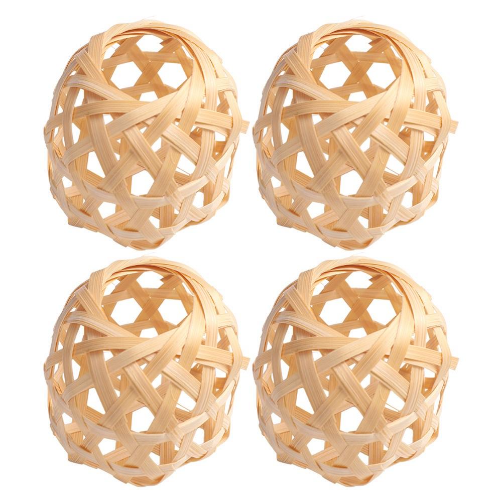 Бамбуковая клетка Абажуры для ламп Маленький чехол для люстры Плетеный бамбуковый абажур Дом Отель